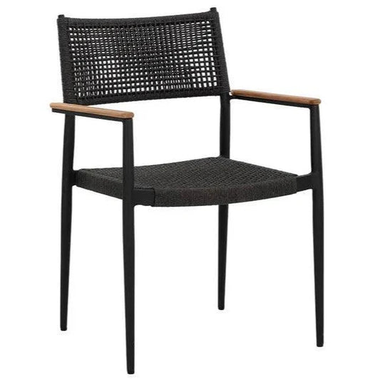 SUNPAN Nava Rope Stackable Outdoor Dining Armchair 2PC