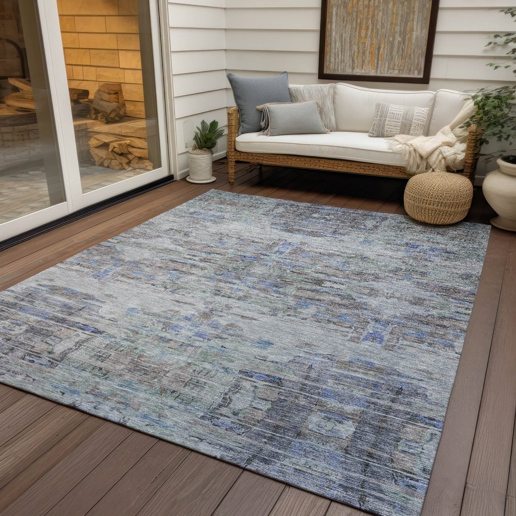 LOOMLAN Rugs Naya Brown Washable Indoor-Outdoor Rug