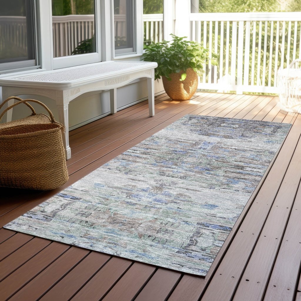 LOOMLAN Rugs Naya Brown Washable Indoor-Outdoor Rug