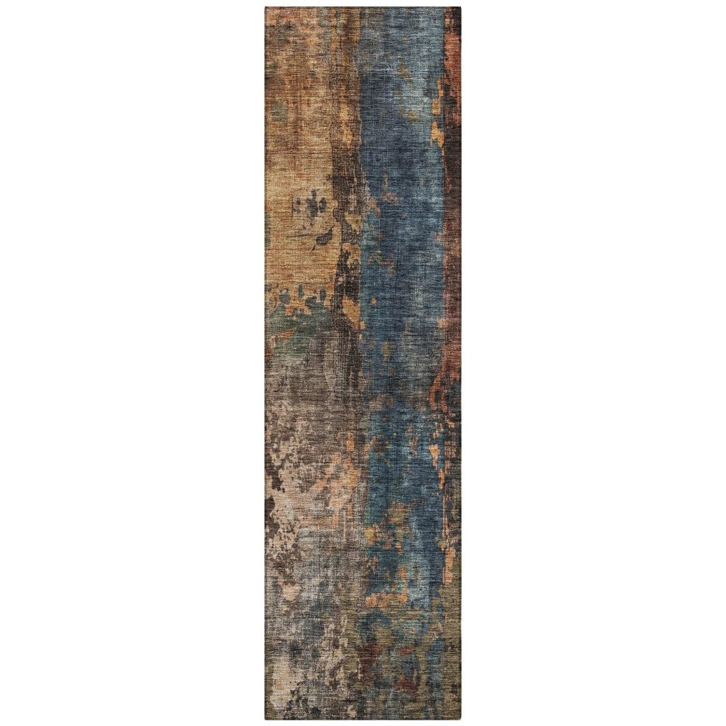 Nayara Blue Washable Indoor - Outdoor Rug - LOOMLAN - LOOMLAN Rugs - Outdoor Rugs