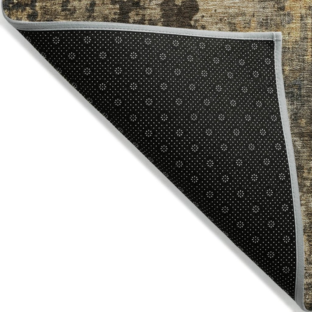 LOOMLAN Rugs Nayara Gray Washable Indoor-Outdoor Rug