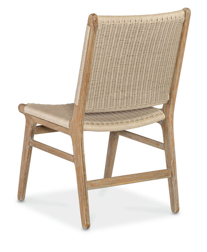 Sedona Solid Teak Crafted Armless Outdoor Dining Chair (Set of 2)