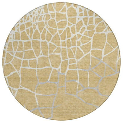 LOOMLAN Rugs Nazira Gold Washable Indoor-Outdoor Rug