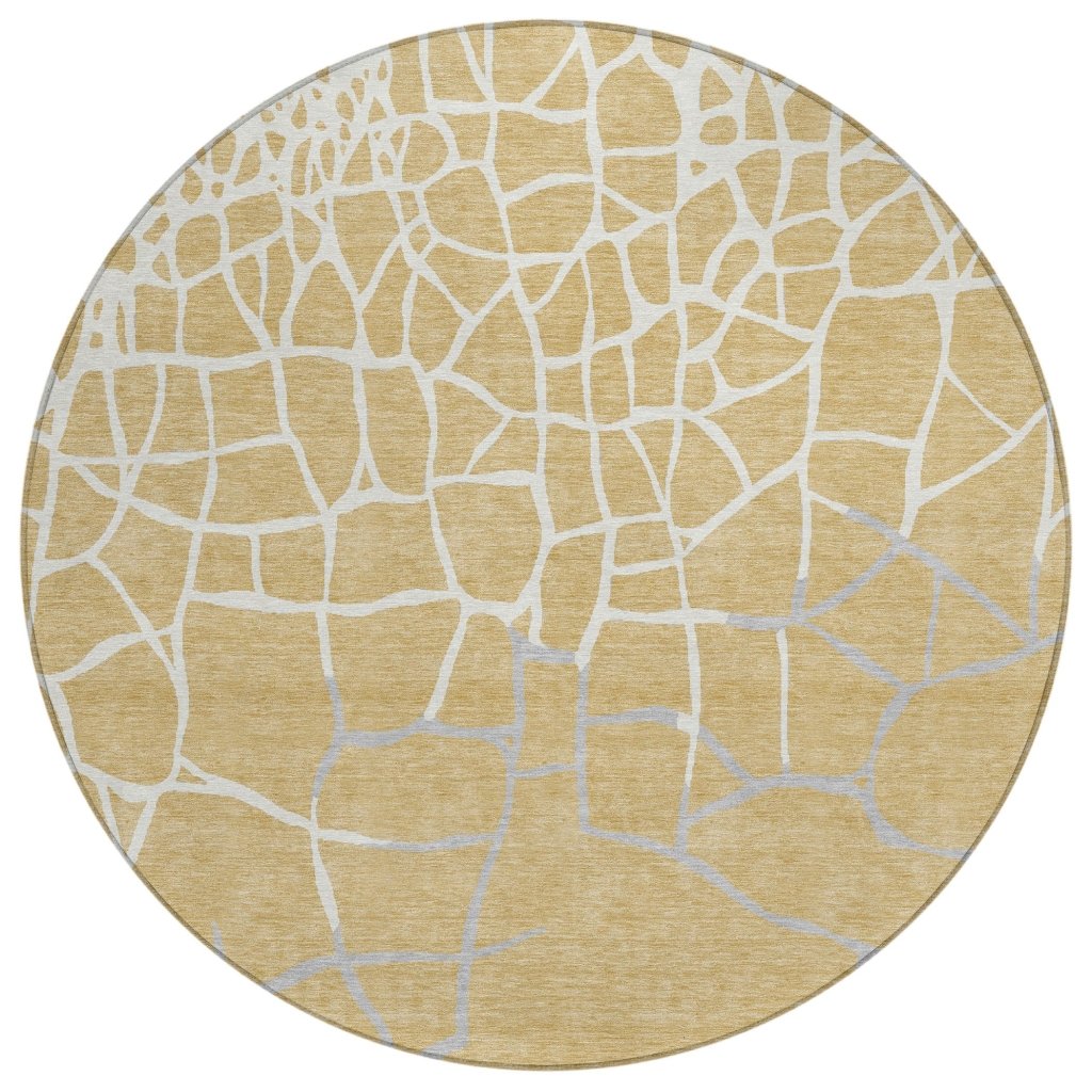 LOOMLAN Rugs Nazira Gold Washable Indoor-Outdoor Rug