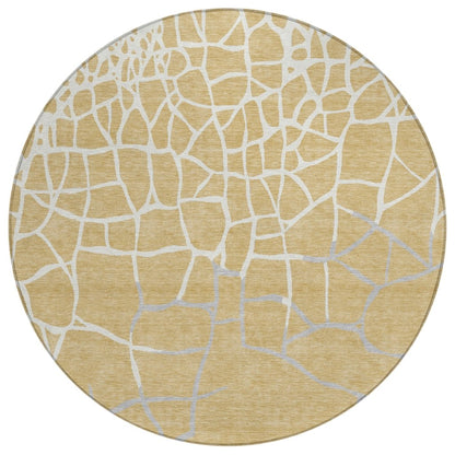 LOOMLAN Rugs Nazira Gold Washable Indoor-Outdoor Rug