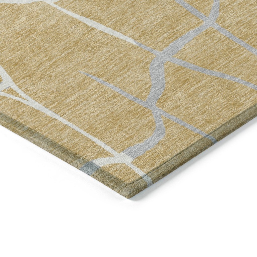 LOOMLAN Rugs Nazira Gold Washable Indoor-Outdoor Rug