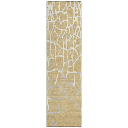 LOOMLAN Rugs Nazira Gold Washable Indoor-Outdoor Rug