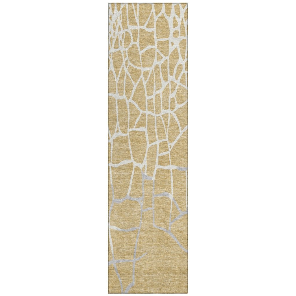 LOOMLAN Rugs Nazira Gold Washable Indoor-Outdoor Rug