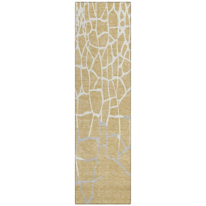 LOOMLAN Rugs Nazira Gold Washable Indoor-Outdoor Rug