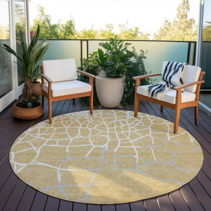 LOOMLAN Rugs Nazira Gold Washable Indoor-Outdoor Rug