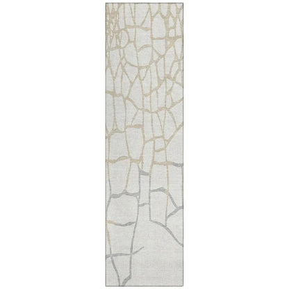 LOOMLAN Rugs Nazira Ivory Washable Indoor-Outdoor Rug