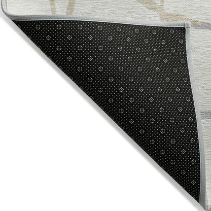 LOOMLAN Rugs Nazira Ivory Washable Indoor-Outdoor Rug