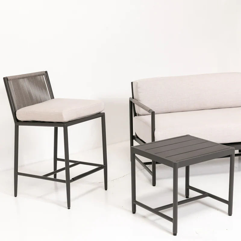 Pietra Modern Weather-Resistant Design Outdoor Counter Stool