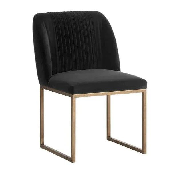 SUNPAN Nevin Fabric Armless Dining Chair 2PC