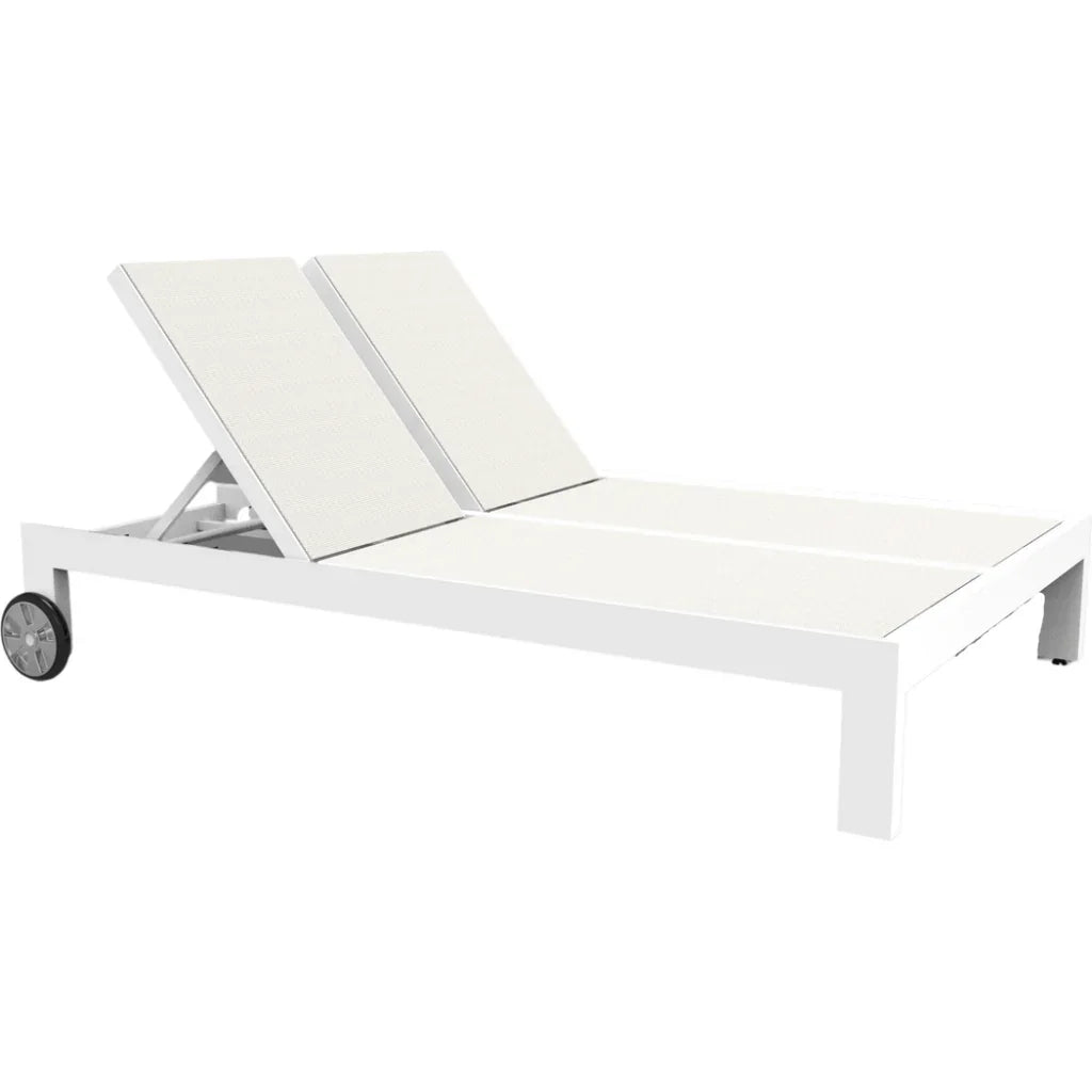 Newport Aluminum Double Sling Patio Chaise