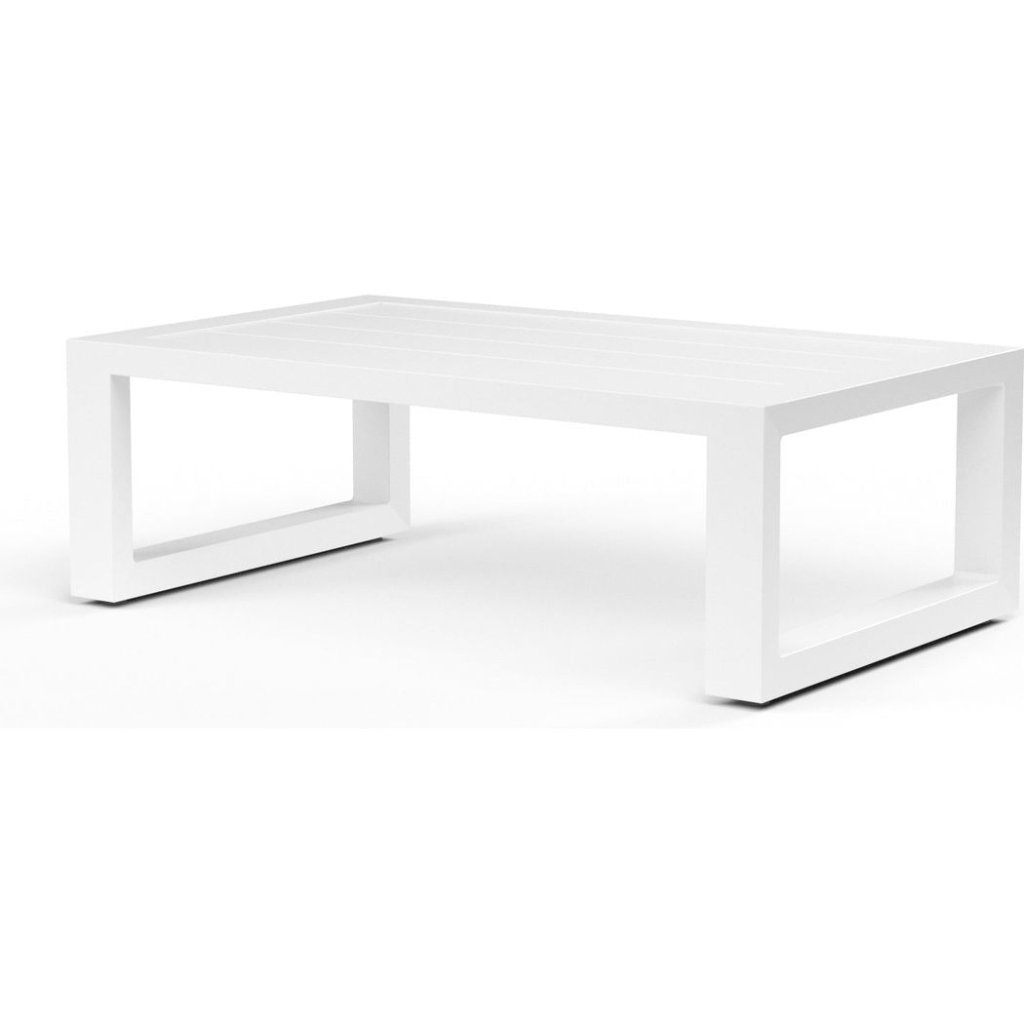 Newport Aluminum Outdoor Coffee Table - LOOMLAN - Sunset West - Outdoor Coffee Tables