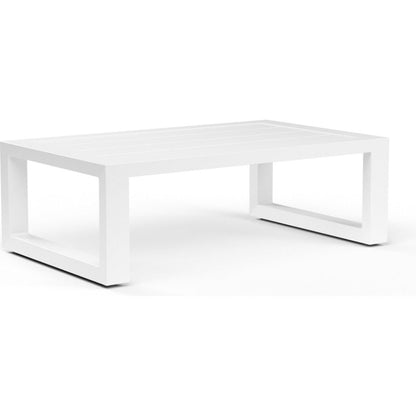 Newport Aluminum Outdoor Coffee Table - LOOMLAN - Sunset West - Outdoor Coffee Tables