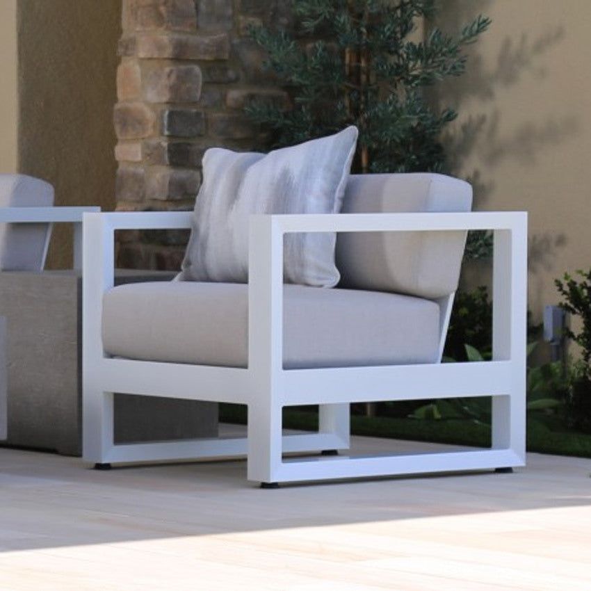 Newport Sunbrella Outdoor Club Chair - LOOMLAN - Sunset West - Outdoor Accent Chairs