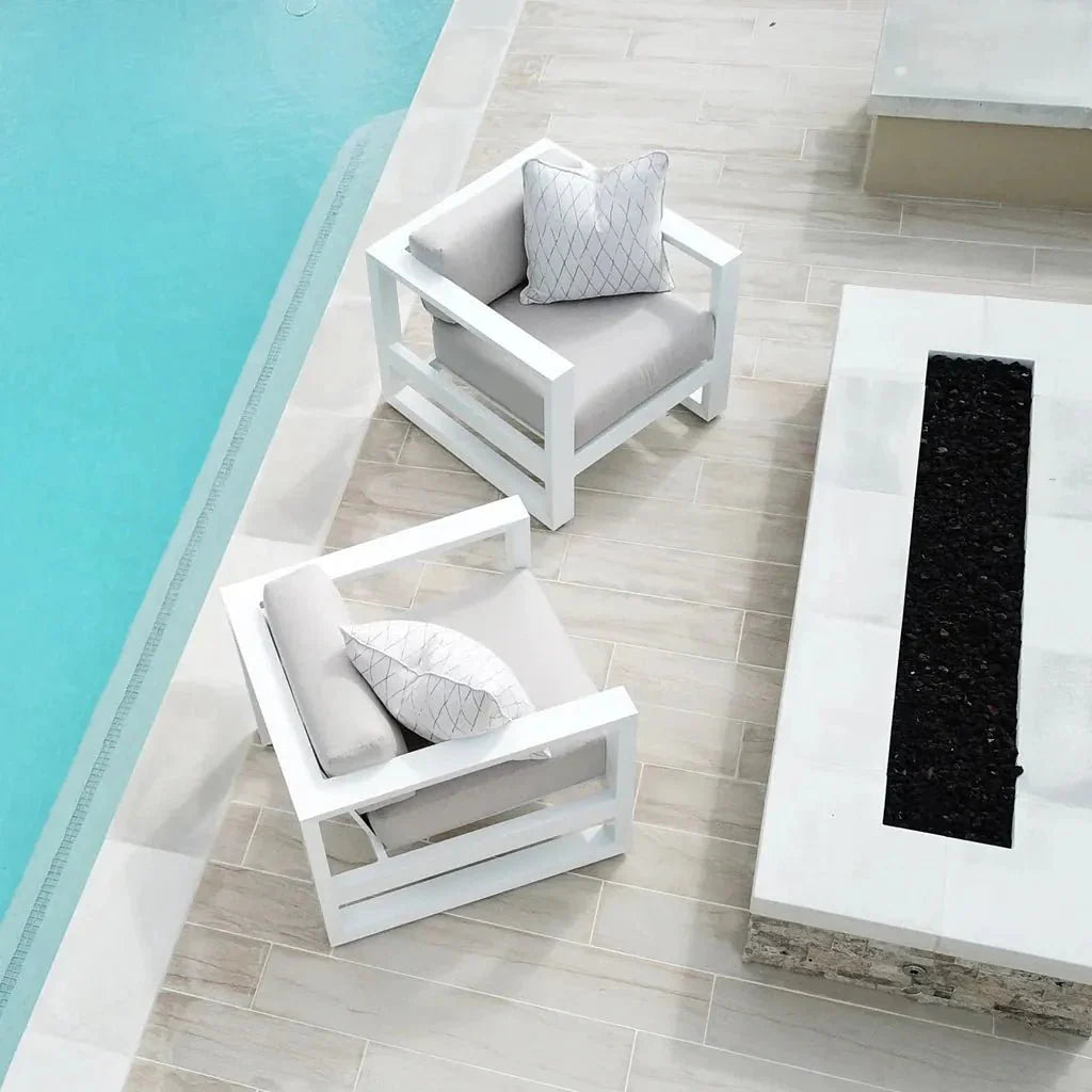 Newport Sunbrella Outdoor Club Chair - LOOMLAN - Sunset West - Outdoor Accent Chairs