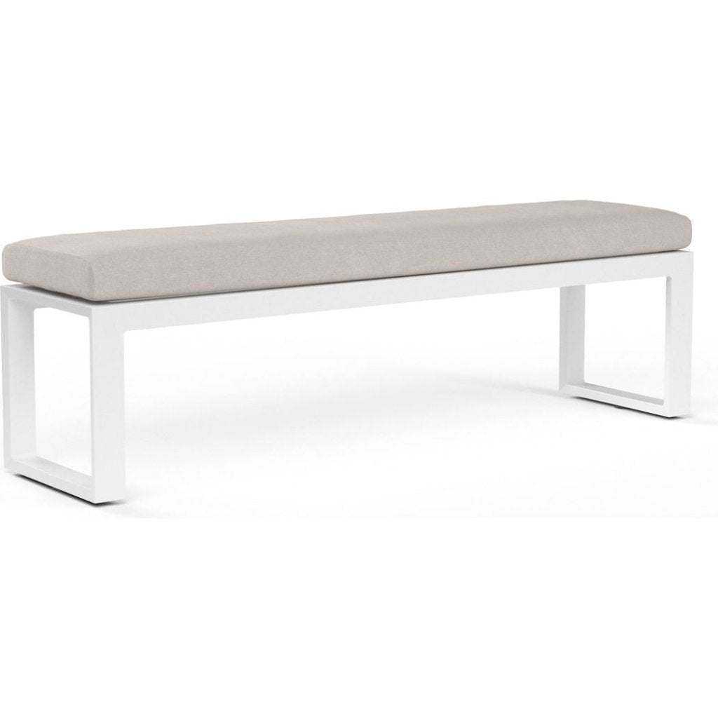 Newport Sunbrella Outdoor Dining Bench - LOOMLAN - Sunset West - Outdoor Benches