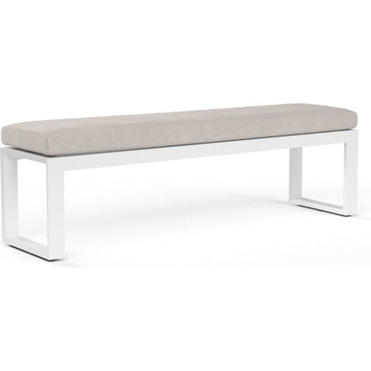 Newport Sunbrella Outdoor Dining Bench - LOOMLAN - Sunset West - Outdoor Benches