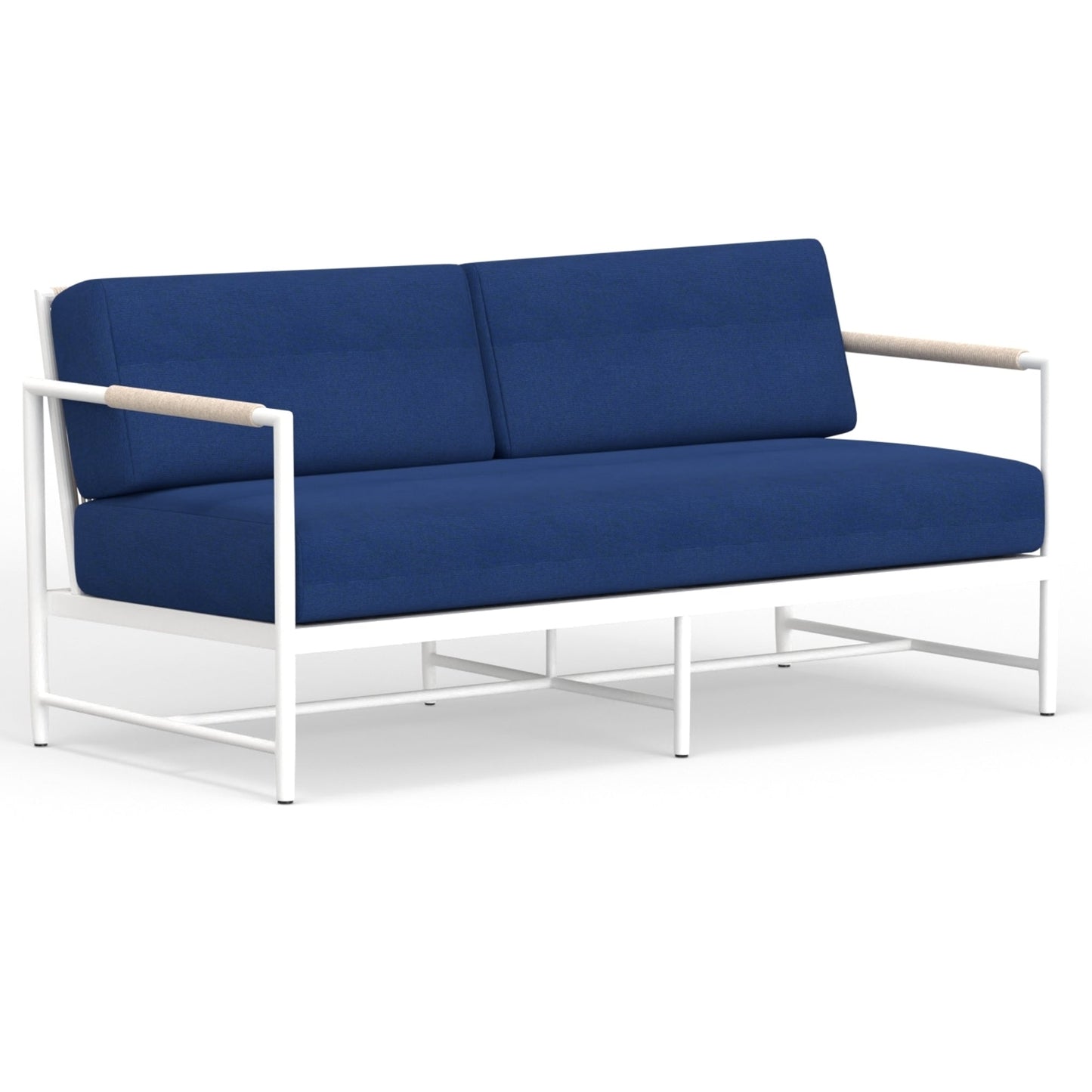 Sabbia Sunbrella Upholstered Modern Weather Resistant Outdoor Loveseat