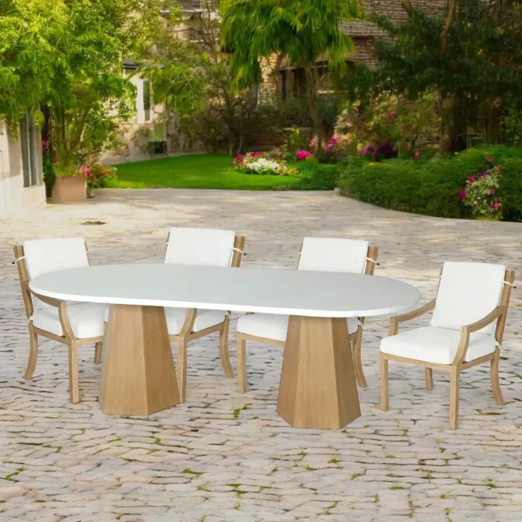 Nicoya Formal Arm Dining Chair Outdoor Living Castelle - LOOMLAN - Castelle - Outdoor Dining Chairs