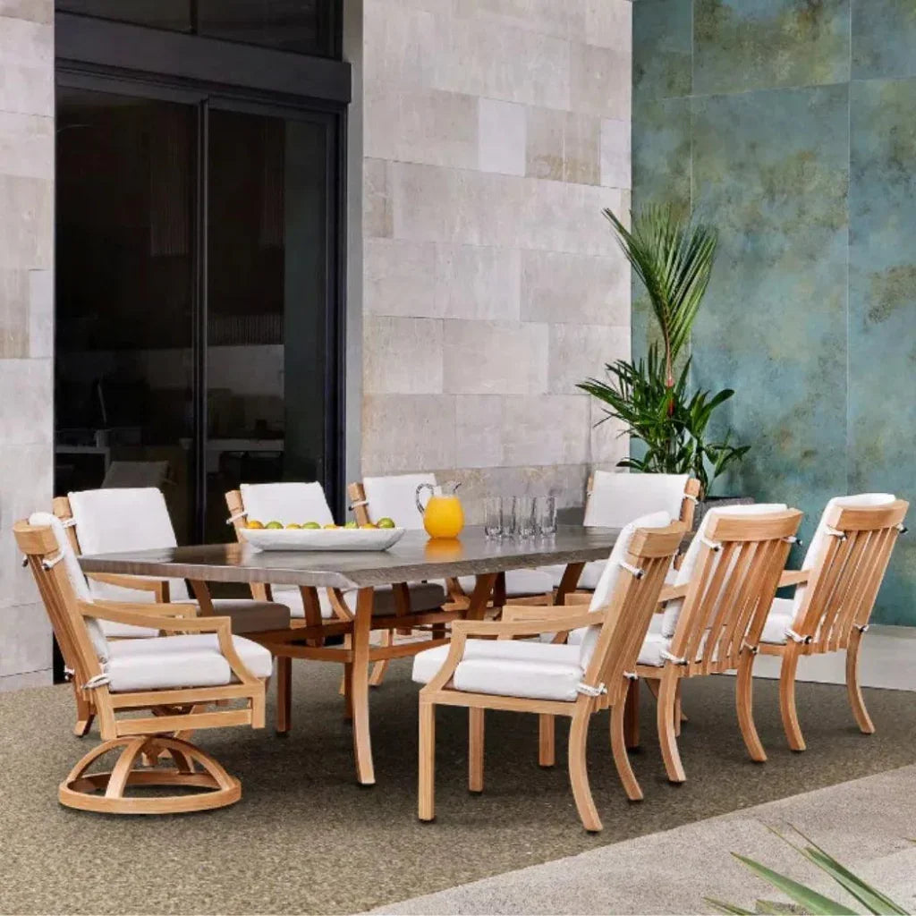 Nicoya Formal Arm Dining Chair Outdoor Living Castelle - LOOMLAN - Castelle - Outdoor Dining Chairs