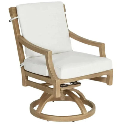 Nicoya Formal Arm Dining Chair Swivel Rocker - LOOMLAN - Castelle - Outdoor Dining Chairs