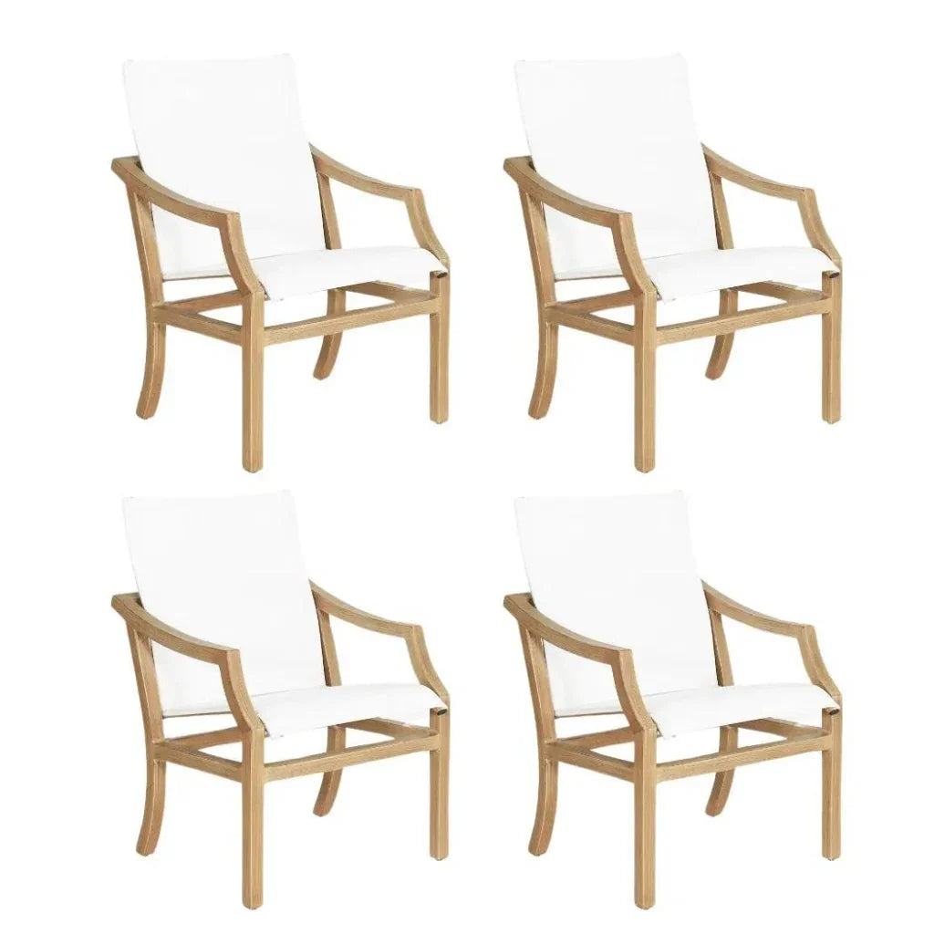 Nicoya Sling Dining Chair Outdoor Living By Castelle - LOOMLAN - Castelle - Outdoor Dining Chairs