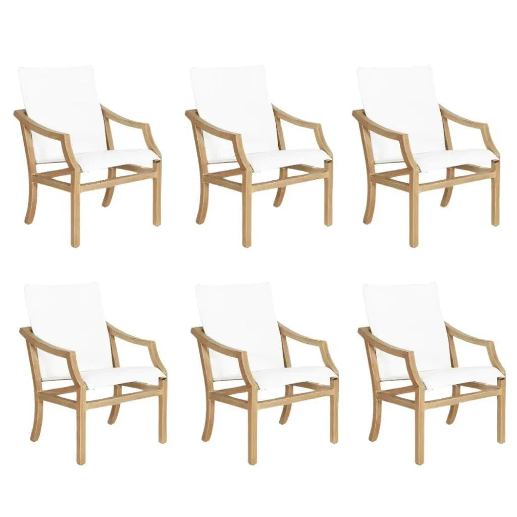 Nicoya Sling Dining Chair Outdoor Living By Castelle - LOOMLAN - Castelle - Outdoor Dining Chairs