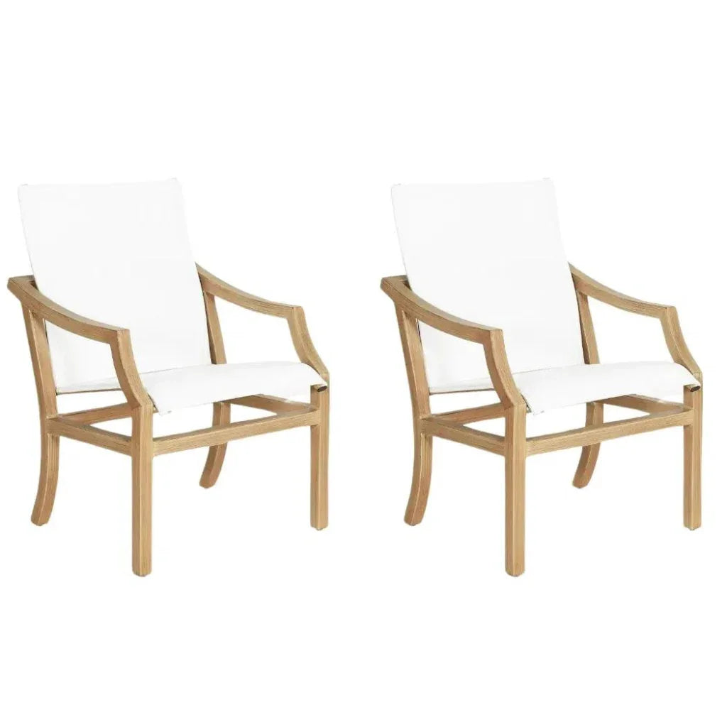 Nicoya Sling Dining Chair Outdoor Living By Castelle - LOOMLAN - Castelle - Outdoor Dining Chairs