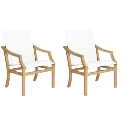 Nicoya Sling Dining Chair Outdoor Living By Castelle - LOOMLAN - Castelle - Outdoor Dining Chairs