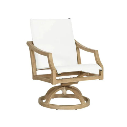 Nicoya Sling Swivel Rocking Dining Chair By Castelle - LOOMLAN - Castelle - Outdoor Dining Chairs
