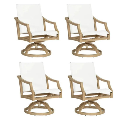 Nicoya Sling Swivel Rocking Dining Chair By Castelle - LOOMLAN - Castelle - Outdoor Dining Chairs