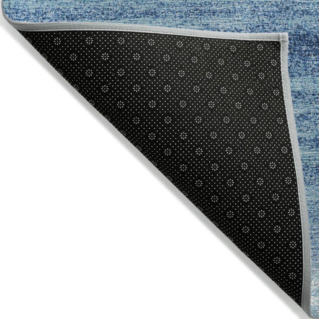 LOOMLAN Rugs Nira Blue Washable Indoor-Outdoor Rug