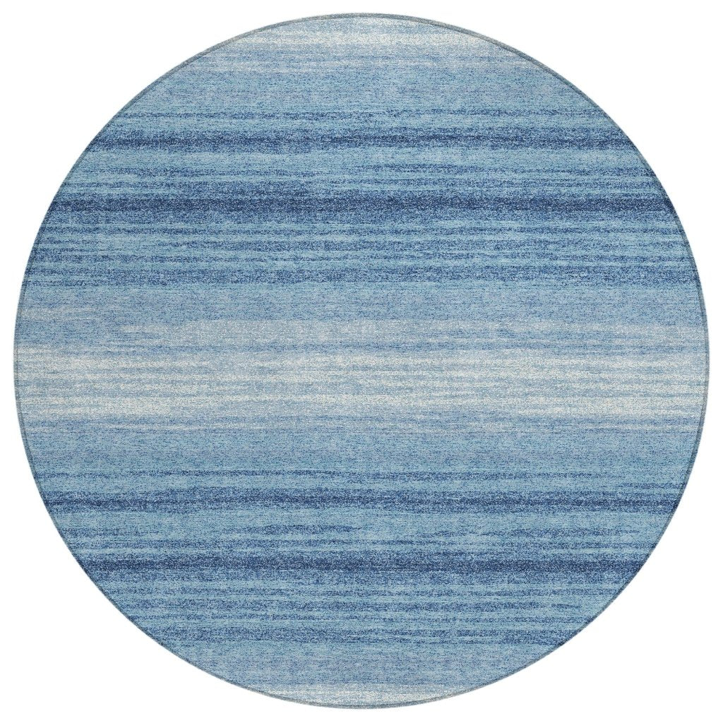 LOOMLAN Rugs Nira Blue Washable Indoor-Outdoor Rug