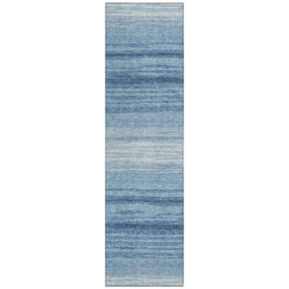 LOOMLAN Rugs Nira Blue Washable Indoor-Outdoor Rug