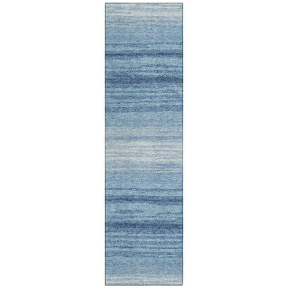 LOOMLAN Rugs Nira Blue Washable Indoor-Outdoor Rug