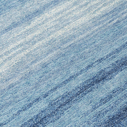 LOOMLAN Rugs Nira Blue Washable Indoor-Outdoor Rug