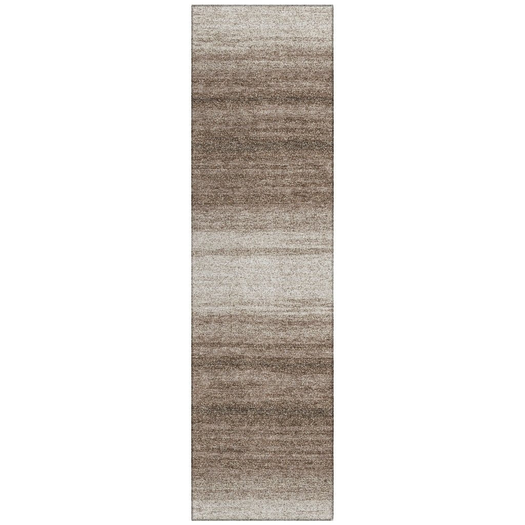LOOMLAN Rugs Nira Brown Washable Indoor-Outdoor Rug