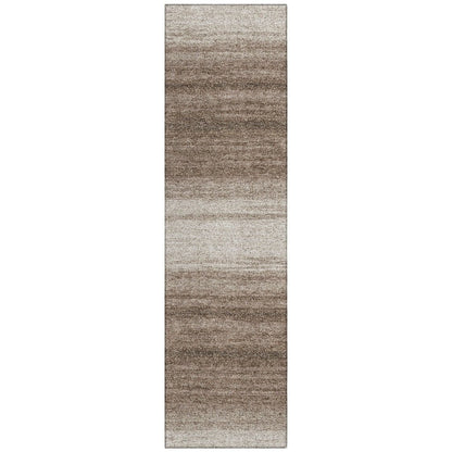 LOOMLAN Rugs Nira Brown Washable Indoor-Outdoor Rug