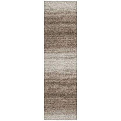 LOOMLAN Rugs Nira Brown Washable Indoor-Outdoor Rug