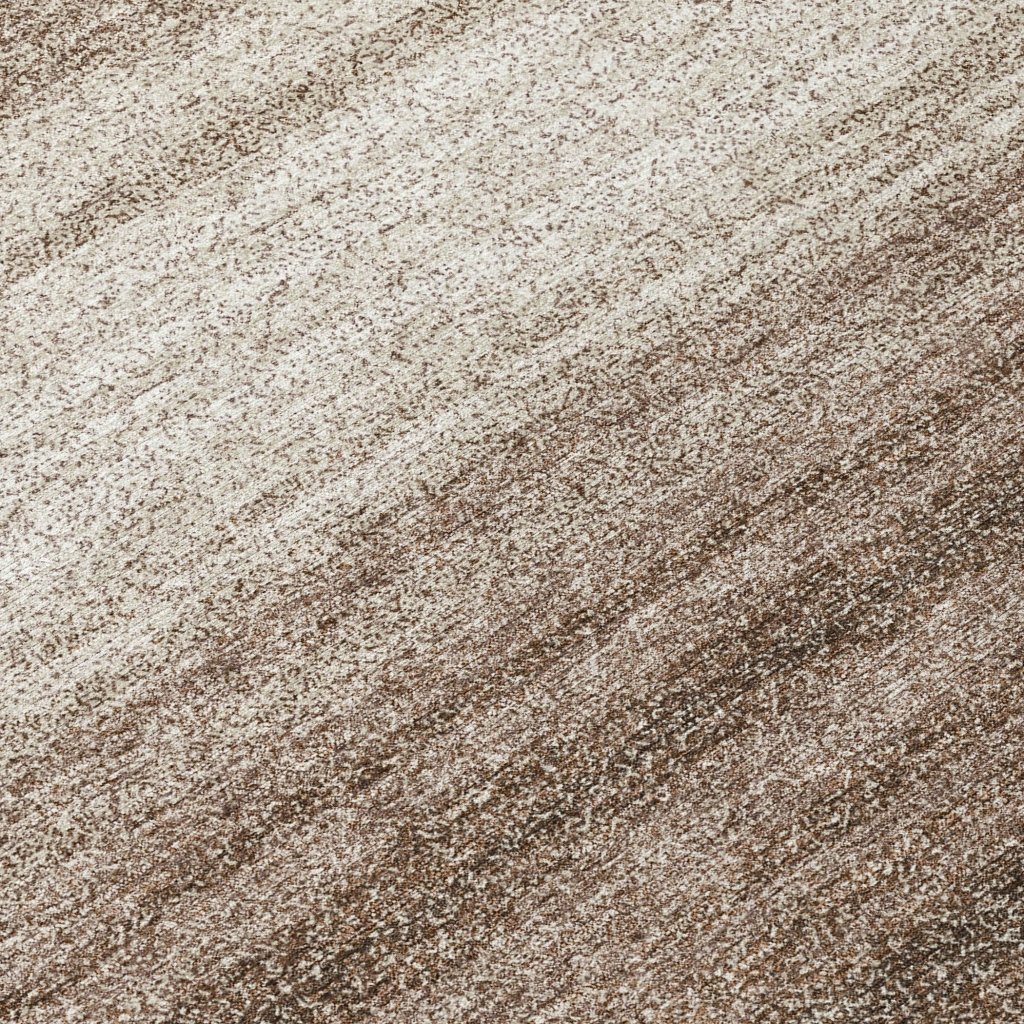 LOOMLAN Rugs Nira Brown Washable Indoor-Outdoor Rug