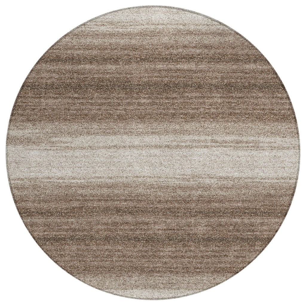 LOOMLAN Rugs Nira Brown Washable Indoor-Outdoor Rug
