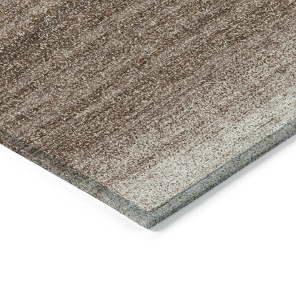 LOOMLAN Rugs Nira Brown Washable Indoor-Outdoor Rug