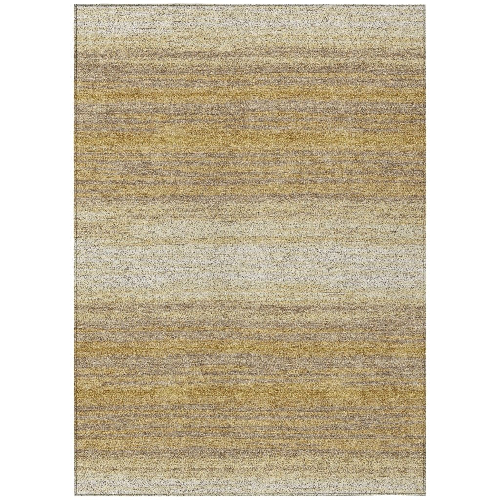 LOOMLAN Rugs Nira Gold Washable Indoor-Outdoor Rug
