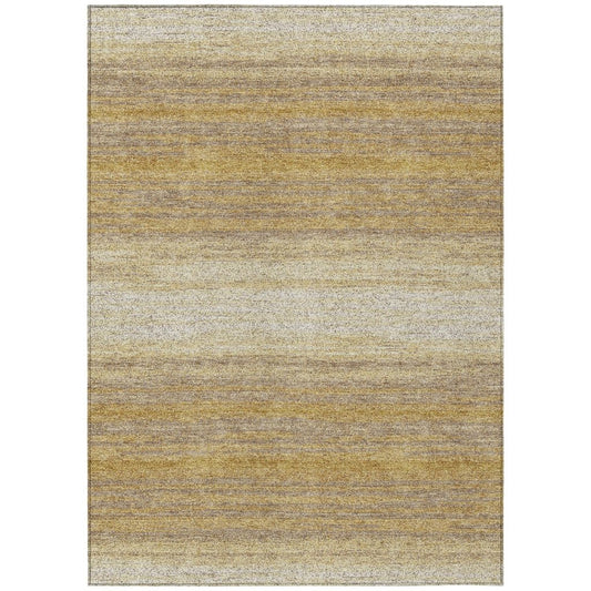 LOOMLAN Rugs Nira Gold Washable Indoor-Outdoor Rug