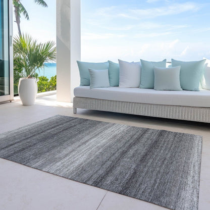 LOOMLAN Rugs Nira Gray Washable Indoor-Outdoor Rug