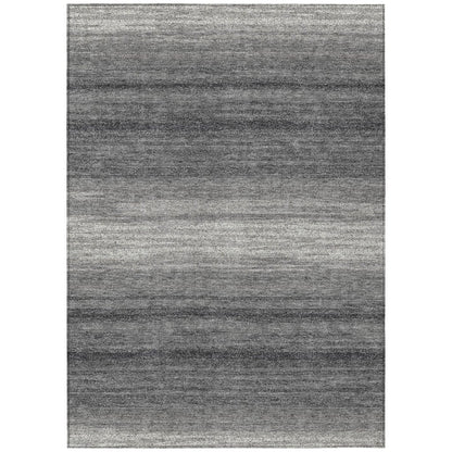 LOOMLAN Rugs Nira Gray Washable Indoor-Outdoor Rug